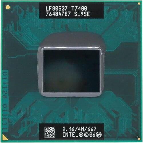 Intel CPU laptop Core 2 Duo T7400 CPU 4M (Socket 479 Cache/2.16GHz/667/Dual-Core) Laptop processor