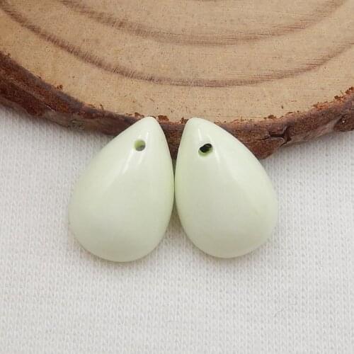 Charms Jewelry Earrings Pairs,Natural Serpentine Handmade round Earrings Beads 23x20x5mm,6.9g