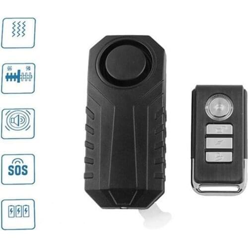 Motorcycle Alarm Anti-Theft Remote Control Metal Waterproof Motion Sensor Security Alarm System for Bikes