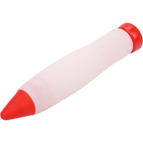 Silicone Bakeware Chocolate Cake Pen Cake Writing Pen Decoration Syringe Tool Reuseable DIY Cream Syringe Pen 1PC