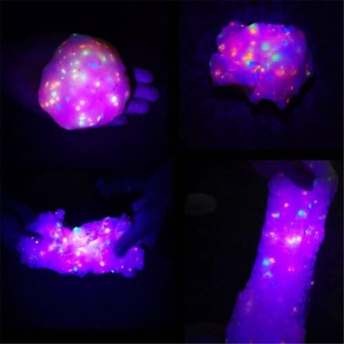 Glow In Dark Star Fluffy Foam Slime Clay Ball Supplies Charms Slime Cloud Craft