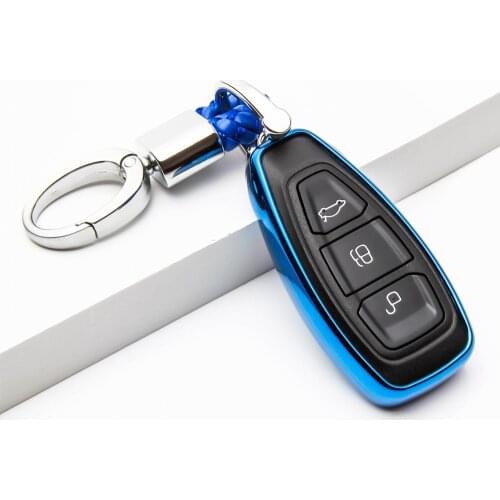 TPU Car Key Cover Protection Case For Ford Focus 3 4 MK3 MK4 Mondeo Ecosport Kuga Fiesta Auto Key Shell Bag Car Styling