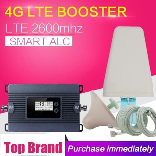 Fast 4G Network 80dB 4G LTE 2600 Cell Phone Signal Booster 4G LTE Mobile Repeater Cellular Signal Repeater 4G Amplifier Antenna