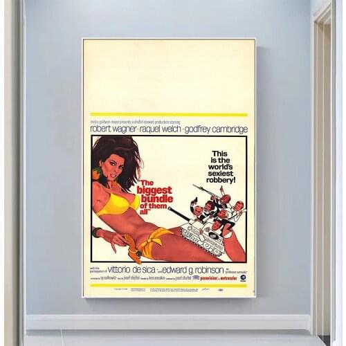 V0989 The Biggest Bundle of Them All Vintage Classic Movie Wall Silk Cloth HD Poster Art Home Decoration Gift