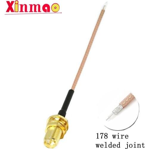 SMA External Screw Inner Needle SMA Female Connector 10cm 20cm RG178 Pigtail Cable SMA to 178 line welding head WiFi Cable Hot