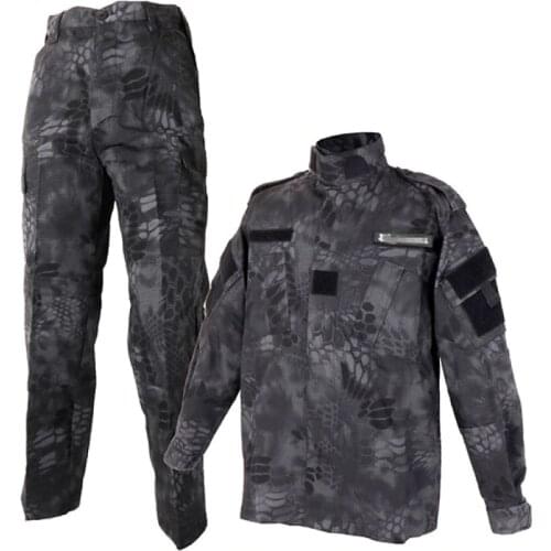 Military Tactical Combat Uniform Airsoft BDU Shirt And Pants Set Kryptek Typhon Camouflage Men Clothing Suit Hunting Clothes