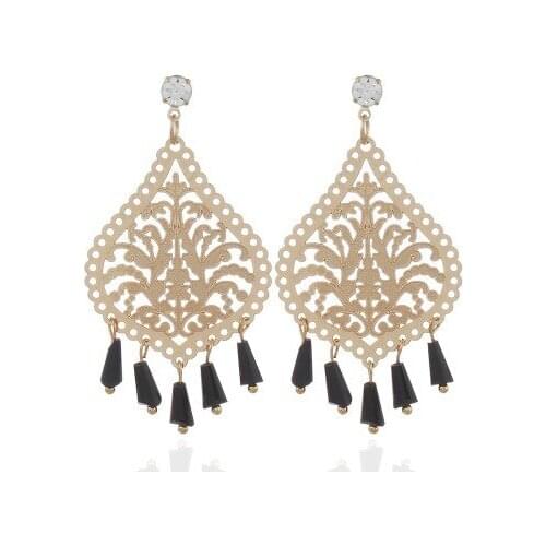 High Quality Computer Chip Punk Gothic Colorful Stainless Steel hollow Carved Earring For Women Girls Jewelry