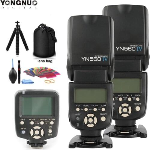 YONGNUO YN560 IV,YN-560 IV Master Radio Flash Speedlite + YN-560TX Controller for Canon Nikon D750 D800 1100D 650D 550D Camera