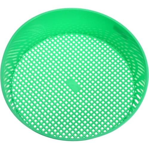 1Pcs 21x5cm Plastic Garden Sieve Riddle Sifter For Compost Stone Mesh Gravel Green For Compost Soil Stone Mesh Soil Sieve