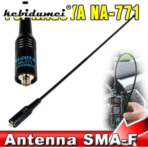2Pcs/Lot For Nagoya NA771 NA-771 SMA-F Handheld Dual Band Antenna 144/430MHZ Two Way Radio Soft Antenna for Baofeng/Kenwood