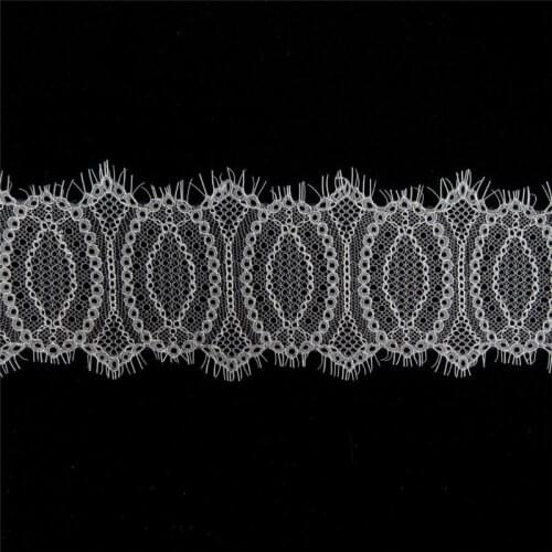 3meters/lot oval bubble circle curtain eyelash lace ribbon width 9cm african lace fabric DIY boutique lace trims womens dress