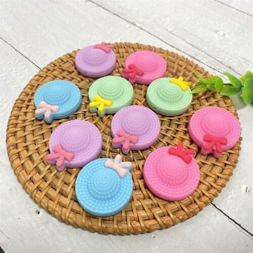 50/100pcs Silicone hat Beads Safe Baby Teething Bead BPA Free Baby DIY Pacifier Chain Teething Rodent Baby Prod