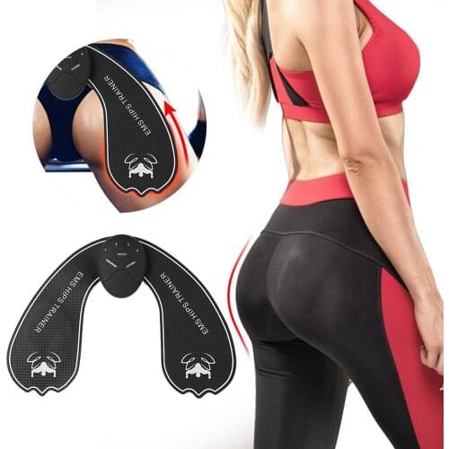 Household Hip Trainer Massager Electric Vibration Muscle Stimulator Body Relaxation Pad Fitness Lift Trainer Intensity Massager