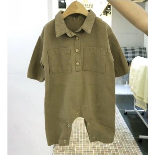 Toddler Baby Romper Spring Autumn Casual Lapel Bodysuits for Boys Girls Clothing New Arrival Infant One-Pieces Newborn Rompers