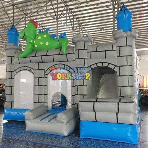 Inflatable obstacle for commercial children party event rental business bouncer jumping house bouncy castle slide combo