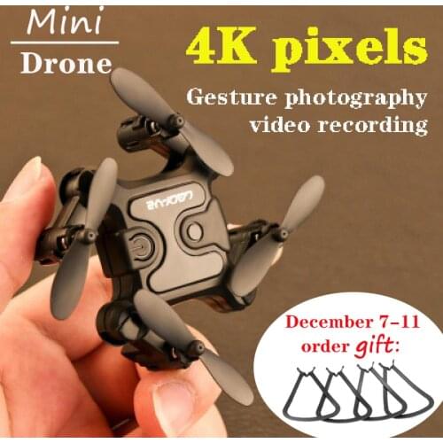 4k Mini Folding Uav Wifi Remote Control Aircraft Aerial Photography Fixed Height Four Axis Aircraft Hd Camera Mini Drone