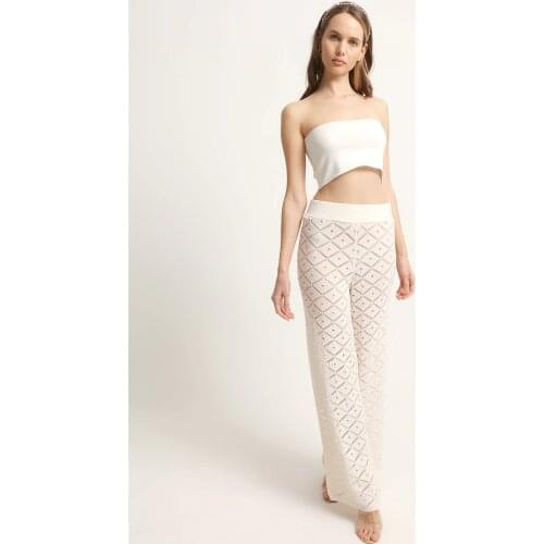 CELLULAR KNITWEAR PANTS