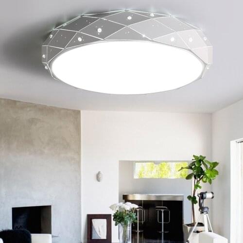 LED Round Iron Chandelier for Children Bedroom Living Room Dimming with Bedroom Remote Control Lamps Indoor Lamps Ceiling Lamps