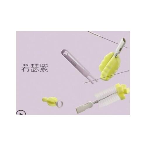 Easy to clean bottle straw 360-degree rotation of environmentally friendly material sponge brush set J06