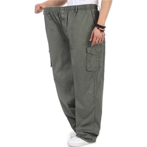 Mens Casual Pants New Arrival Overalls Loose Cargo Pants Man Bottoms Trousers Big Size Hip Hop Loose Men Pants trousers
