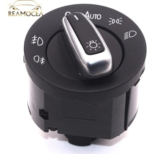 Reamocea New Headlight Switch Light Switch Control Lamp Knob 5ND941431B Fit For VW Golf Jetta Mk5 Mk6 Tiguan Passat B6 1999-2009