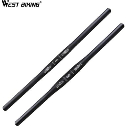 WEST BIKING 25.4*600mm 31.8*600/630/700mm Aluminium Alloy Riser/Flat Handlebar MTB Fixed Gear Road Bike Bicycle Handlebar