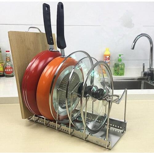 Stainless steel pot rack shelf board multifunctional chopping board rack chopping board rack pot rack kitchen shelf