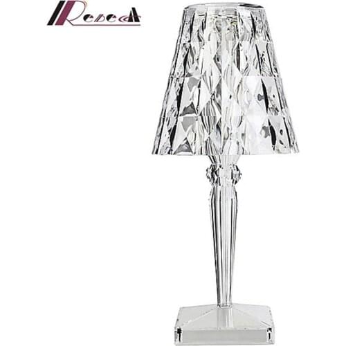 Portable rechargeable led table lamp LED wireless bar light Crystal 1800mAh USB charging light wedding atmosphere light