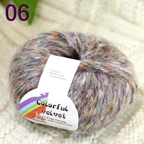 Sale 1SkeinsX50gr Luxury Soft MOHAIR Colorful Shawls Hand Knit Crochet Yarn 06 gray