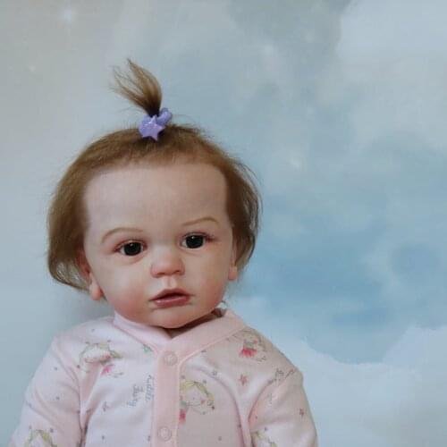 60 CM Real Touch 3D-Paint Skin Silicone Reborn Baby Toddler Finished Doll For Girl Cloth Body Toy Realistic Princess Bebe