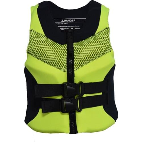 Adult Life Vest Premium Neoprene Life Jacket Front Zipper belts safety water sports Mens Womens Youth Life Vest S to 4XL