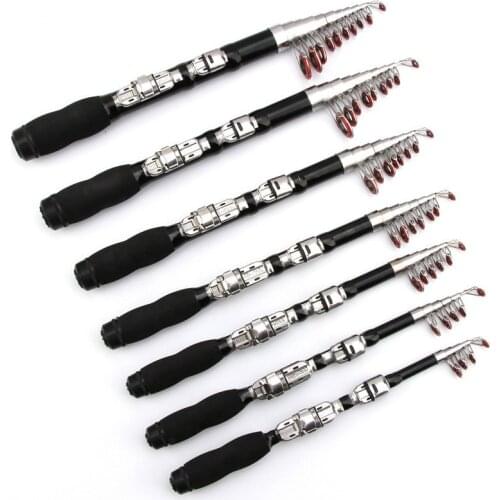 Fishing Rod Super Hard Mini Fishing Rod 1m-2.1m FRP Ice Fishing Rod Rivers And Lakes Fishing Equipment Practical Tool