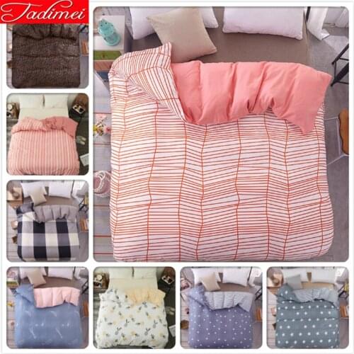 Pink Stripe New Creative 1 piece Duvet Cover Single Twin Queen King Size Quilt Comforter Bedding Bag Child Kids 180x220 200x230