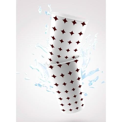 100pcs 180ML 7 SELF Cardboard Disposable Cup White Hot Drink Cold Drink Paper Cups Home Office Milk Juice coffee Beer Table Cups