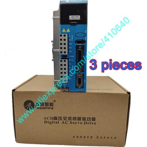 3 Pieces Leadshine Easy Servo Drive HBS1108S 110V Input Work With Hybrid Servo Motor 86HSM85H-E1 or 86HBM80H-1000 86HBM120H-1000