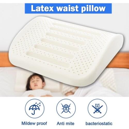 39x35x10cm Latex Waist Pillow Office Backrest Waist Pad Car Cervical Spine Vertebrae Pad Cushion Cuscino in lattice H99F