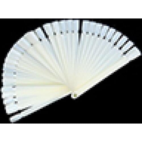80% Hot Sale 50Pcs Women False Nail Art Board Tip Stick Polish Foldable Display Practice Fan