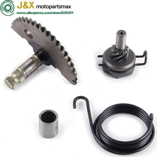 Free shipping 50 80 100 cc GY6 139QMB 139QMA Engine Kick Start Gear Kits Spring Idle Gear Shaft QJ Keeway motorcycle atv part