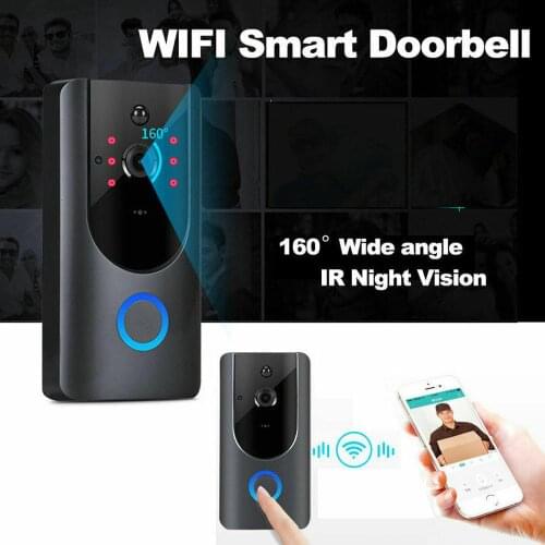 Wireless WiFi DoorBell Smart Video Phone Door Visual Ring Intercom Video Doorphone Secure Camera Visible Monitor Night Vision
