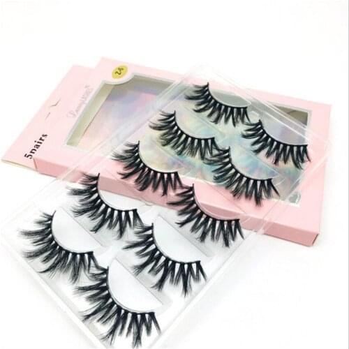 Leisurely Beauty 10 Pairs custom eyelashes packaging box wholesale 3D faux mink lashes fluffy silk lashes vegan eyelash vendor
