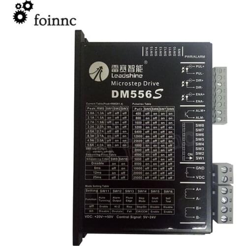 Leadshine nema23 2-phase stepper motor driver DM556S power supply voltage 20-50VDC current 4.2A 5.6A engraving machine