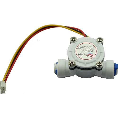 G1/4" PE Water Meter Water Flow Sensor DN6 High Precision Water Dispenser Coffee Machine Flowmeter