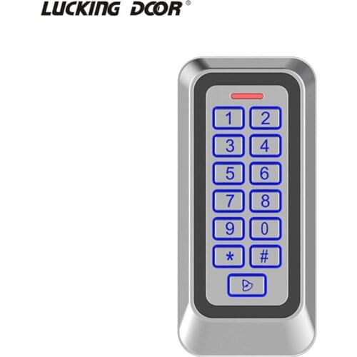 IP67 Waterproof Backlight RFID Metal Door Access Control Reader Keypad 1000 Users 125KHz EM Card door opener