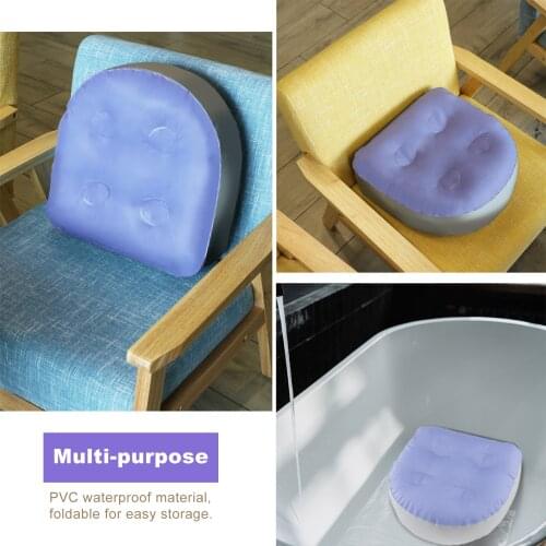 Comfortable Spa Booster Seat Cushion Soft Comfly PVC Hot Tub Pillow