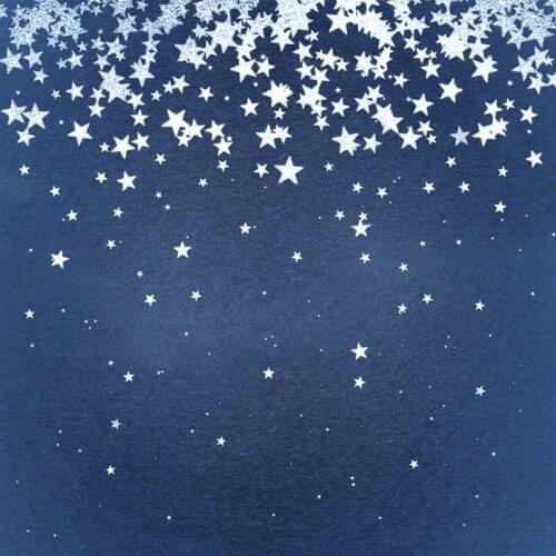 Beauty White Star and Blue Backdrop Photography Background Baby Shower Celebration Photo Booth Studio Decor
