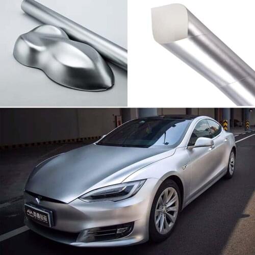 Matte Metallic Silver Car Vinyl Wrap Film PVC Decals Stickers Sheet Phone Laptop Sticker More Size Options
