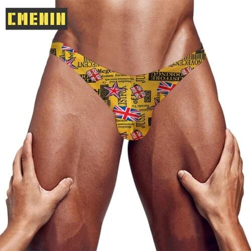 CMENIN Fashion Nylon Gay Sexy Men Underwear Mens Briefs Hip Raise Bielizna Meska Mens Panties Jockstrap Brief Lingerie AD7302