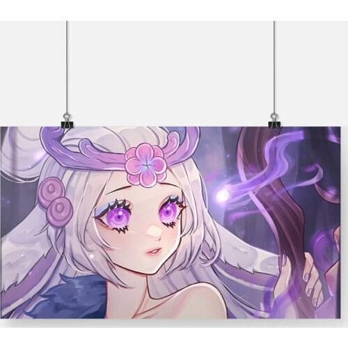 Wall Art Canvas Lillia Spirit Blossom Print Posters Painting LOL Picture Home Decor Game Character Living Room Modern Modular