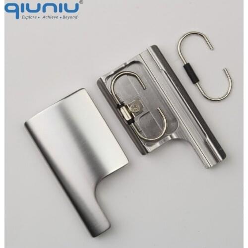 QIUNIU Snap Latch CNC Aluminum BackDoor Clip Lock Buckle for GoPro Hero 4/3+ Housing Case for Go Pro Accessories