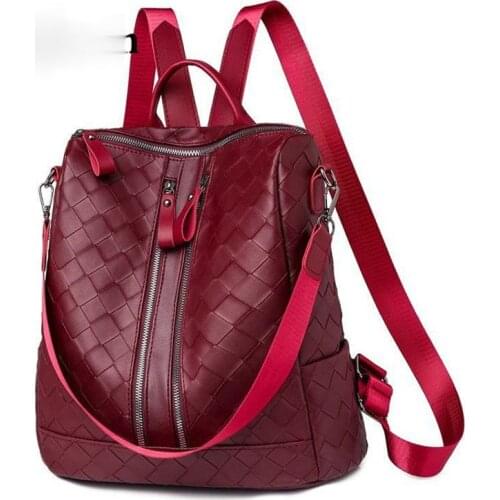 Luxury woven backpack brand designer girl school bags multifunctional zipper travel backpack large capacity shoulder bags sac